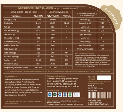 Truely Pro: Plant-Based Protein - Dark Chocolate